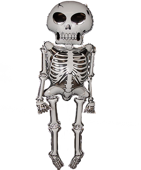 №8 Шары на Хэллоуин Скелет 990 руб., 157см., ходячка