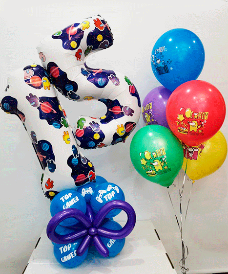 №20.12 Воздушные шары 1950. Цифры любые. Цвет и количество шаров можно изменить.